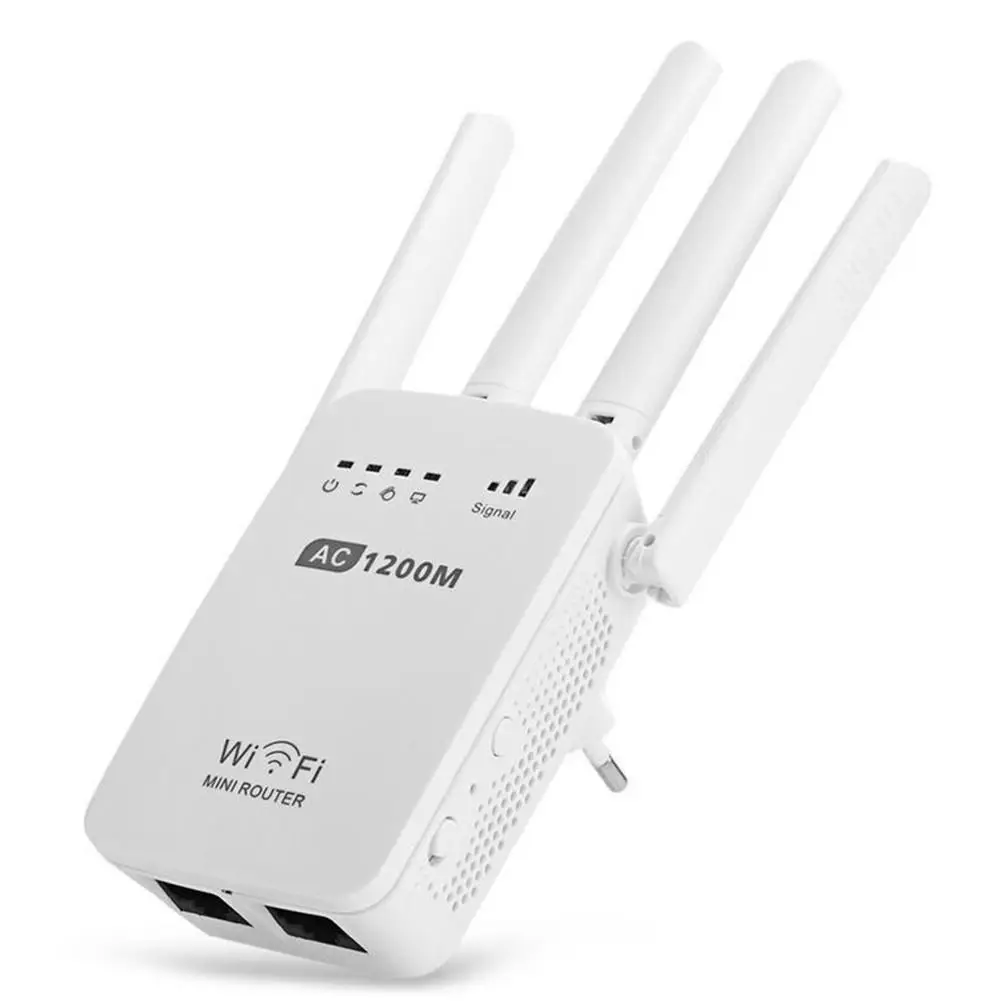 

300Mbps Dual-Band 2.4G 4-Antenna WIFI Range Extender WiFi Repeater Router Signal Booster