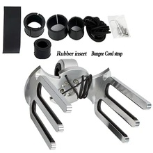 Летучая мышь Вейкборд стойка полированная Wake Board держатель Кронштейн подходит для вертикальной горизонтальной наклонной зажимной трубки с резиновой вставкой Банджи Ремень