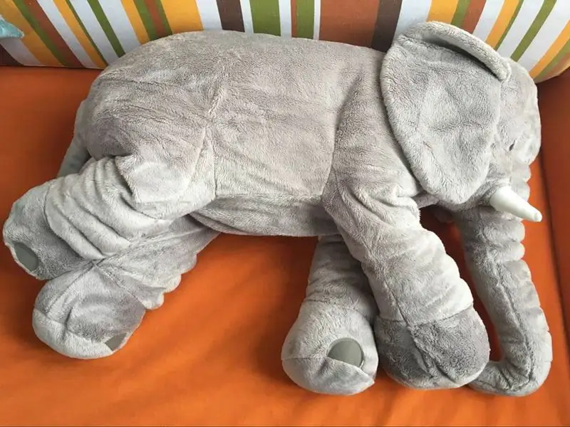 40cm 60 см Животные Elefante Pelucia плюшевые игрушки слон подушка мягкая для сна Мягкие Детские Playmate подарки на зиму - Цвет: 40cm
