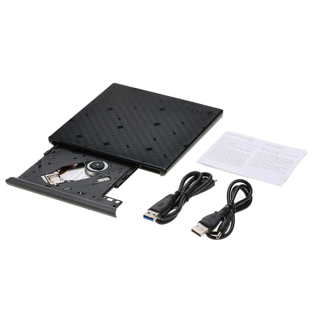 USB 3 0 портативный ультра тонкий внешний DVD RW/CD RW горелки Писатель реписатель