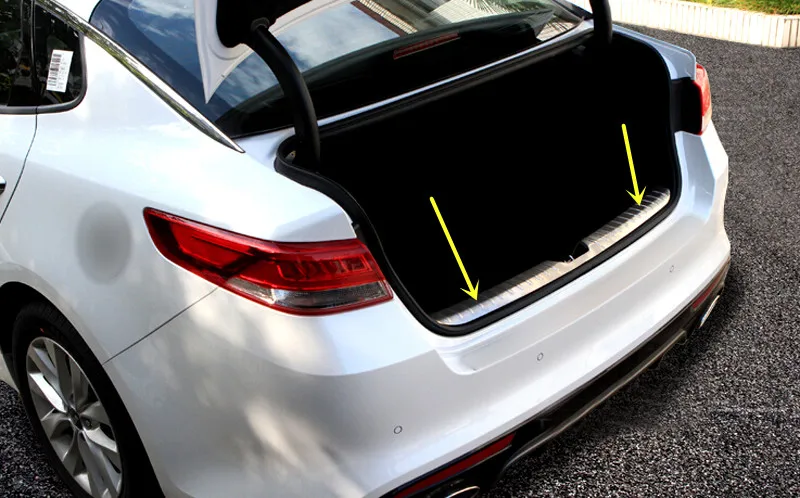 Auto Express Kia >> Steel Inside Rear Bumper Protector Trunk Step Plate Cover for Kia Optima K5 2016 2017-in ... Auto Express Kia >> Steel Inside Rear Bumper Protector Trunk Step Plate Cover for Kia Optima K5 2016 2017-in ...
