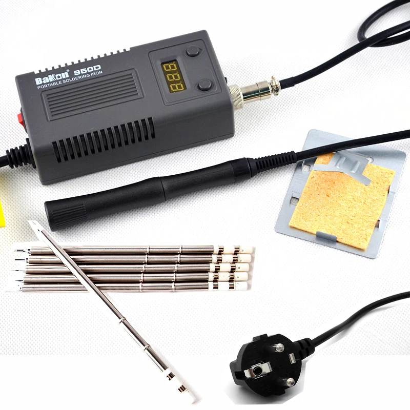 BAKON 950D 110V/220V 75W Mini Portable soldering iron Digital BGA