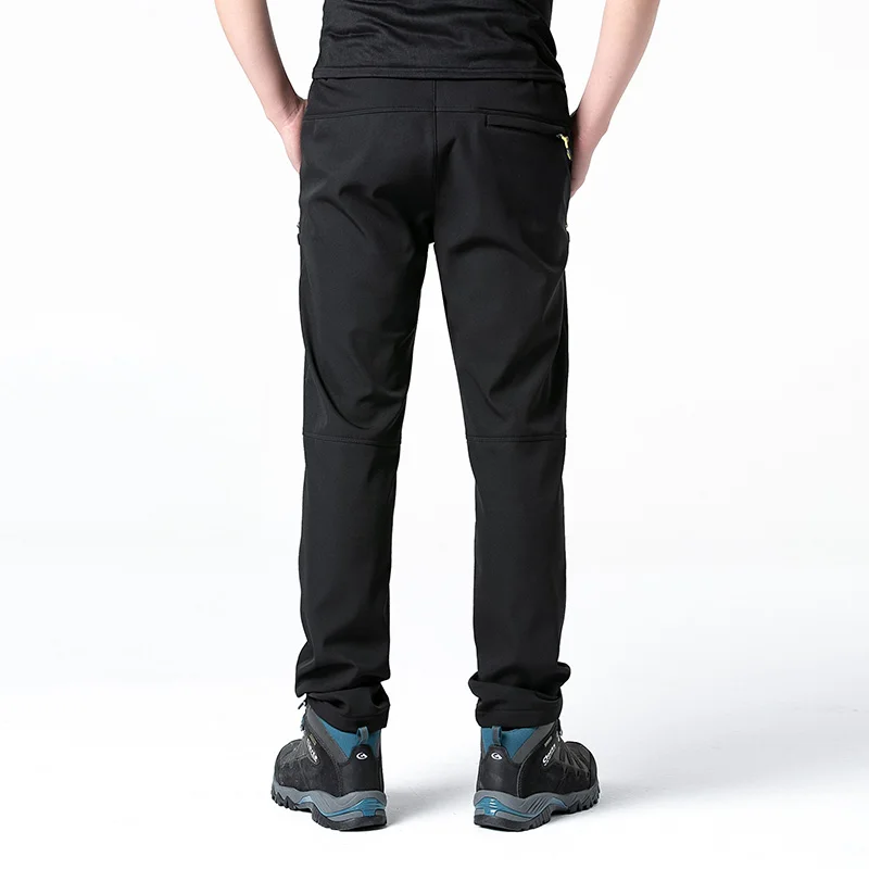 Clorts pantalones de senderismo al aire libre de los hombres de Trekking Camping pesca impermeable Softshell pantalones de esquí a prueba de viento pantalones de invierno cálido Pantalones