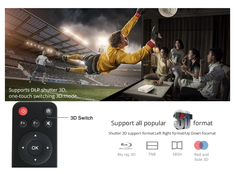 Vivicine портативный HD 4K проектор T5, Android 6,0 Bluetooth 4,2, 4000 мАч батарея, Смарт HDMI USB PC игры мобильный проектор