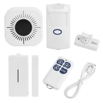 

WIFI Home Burglar Security Alarm Kits APP Android IOS Control Security Alarm System Door Bell Hardware Accessories