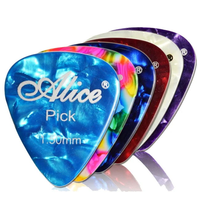 12pcs Bass Guitar Picks Alice Multi Smooth ABS Custom Acoustic Electric