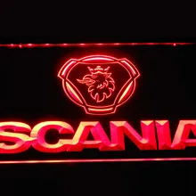 D393 автомобиль scania грузовик светодиодный неоновый знак с переключателем вкл/выкл 7 цветов на выбор