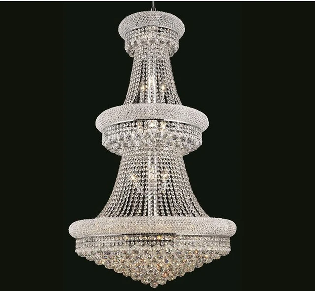 Phube Lighting French Empire Gold Large Crystal Phube Lighting French Empire Gold Large Crystal Chandelier Re Chrome Chandeliers Modern Light