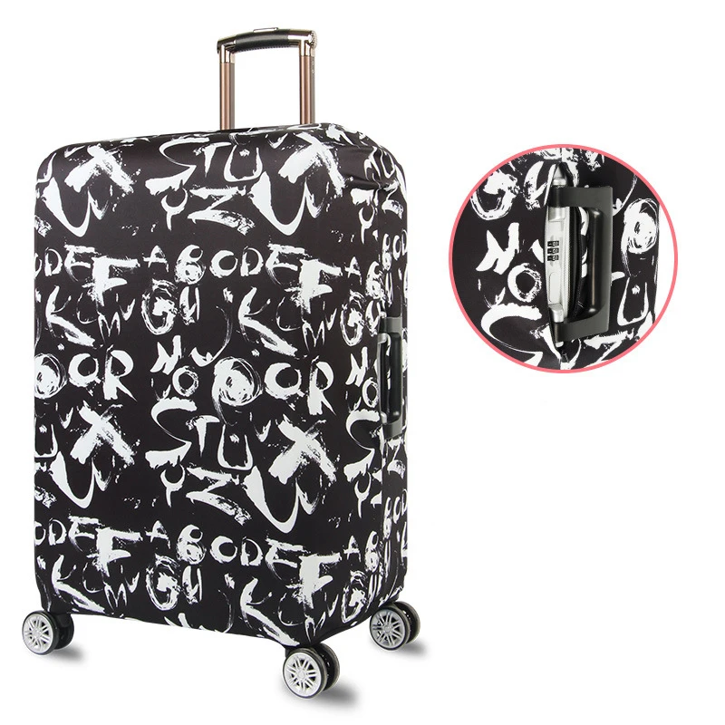 Чехол для багажа JULY'S SONG Letters, плотный чехол для путешествий, защитный чехол для багажа, чехол для 18-32 дюймов, чехол для путешествий, аксессуары для путешествий
