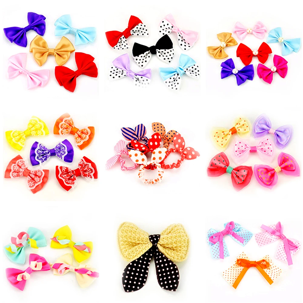 

10 Pcs DIY Cute Mini Plastic Cloth Decorative Jewelry Glasses Hair Accessories for Barbie Doll Toy Cake Clothes Decoration Gifts