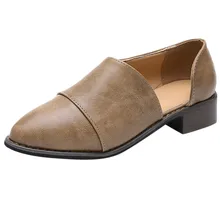MUQGEW/Лидер продаж; женская обувь с острым носком; Новое поступление; повседневные тонкие туфли на низком каблуке без застежки на квадратном каблуке; большие размеры