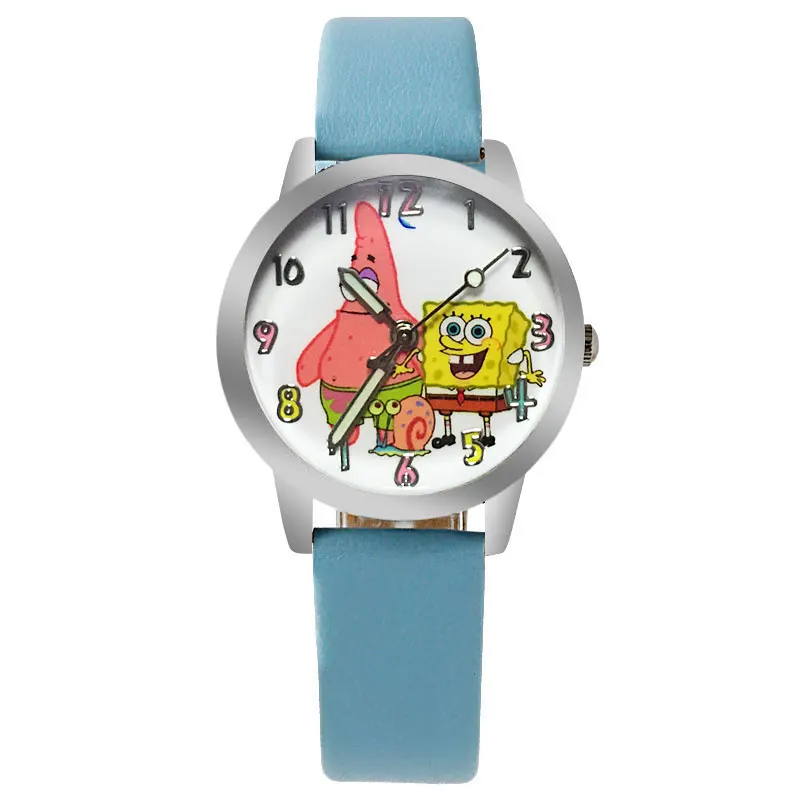 

Fashion Cute Spongebob Kids Watch Wristwatches for Women color Beautiful Children Cartoon Watches for Girls