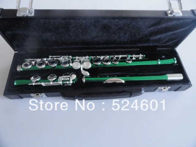 

Specially Army Green Silvering Plated Key to Build C(C) 16 Holes Closed Wells Plus the E Key Obturator Flute Instrument