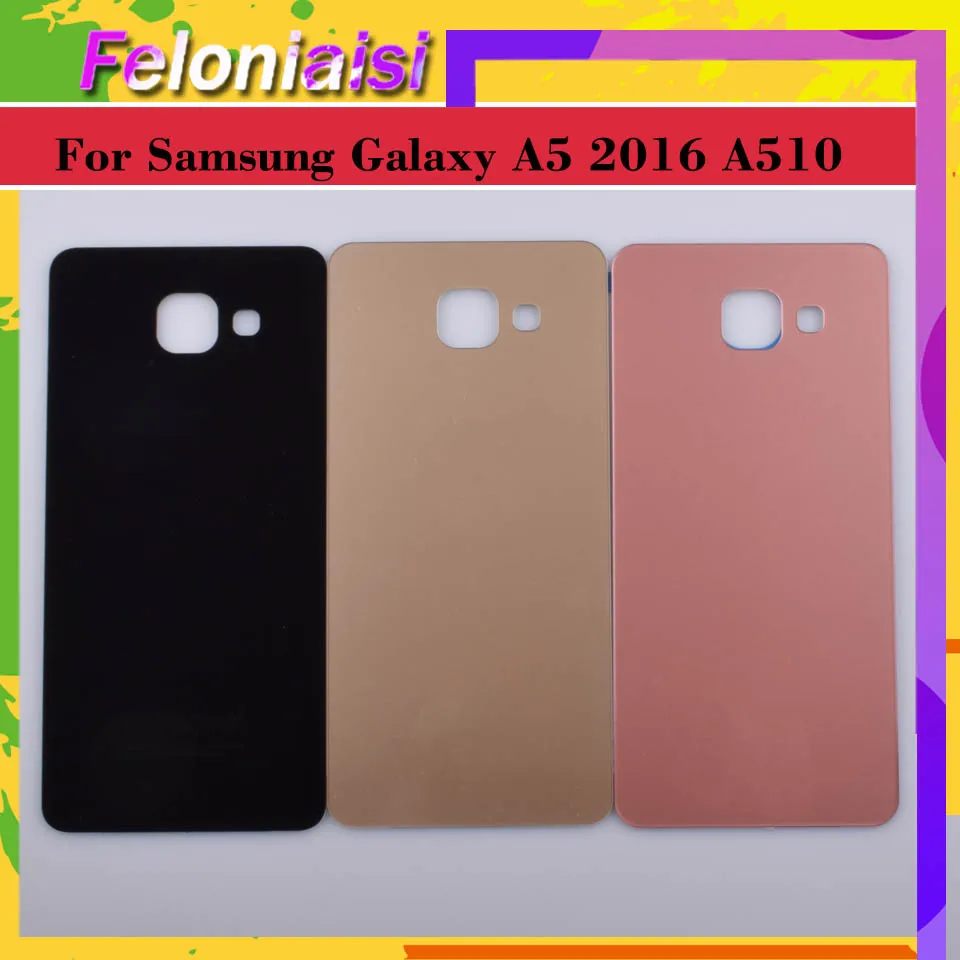 Для samsung Galaxy A510 A510F A5100 A5 корпус батарея Дверь задняя Задняя стеклянная крышка корпус замена корпуса