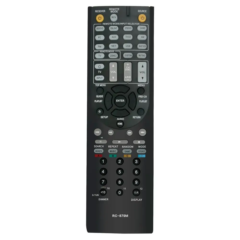 

New RC-879M Replaced Remote Control fit for Onkyo AV Receiver TX-NR535 TX-SR333 HT-R393 HT-S3700