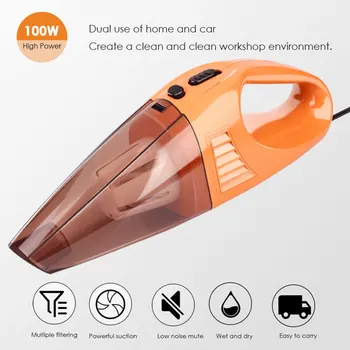 

Dry and Wet Car Vacuum Cleaner Car Dust Collector Auto Convenient for Multifunction