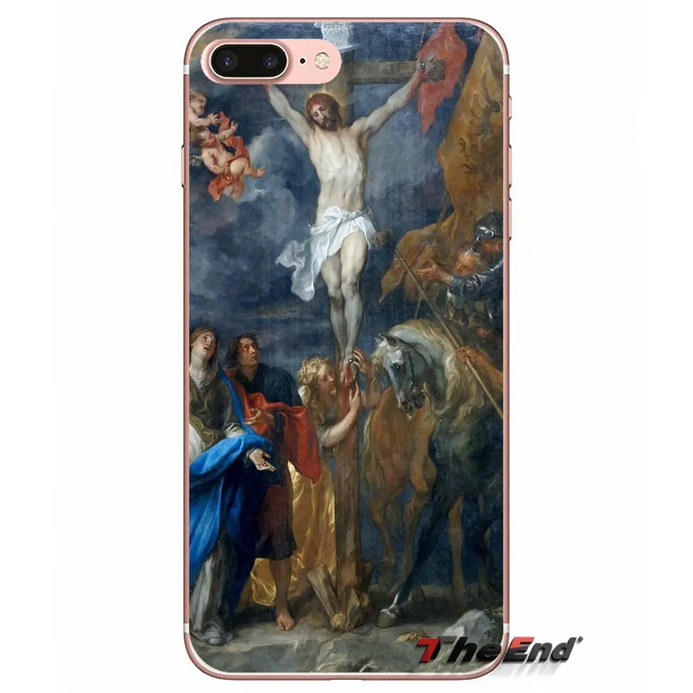 Страсть Христова воскресение для Samsung Galaxy S2 S3 S4 S5 MINI S6 S7 edge S8 S9 Plus Note 2 3 4 5 8 Coque Fundas