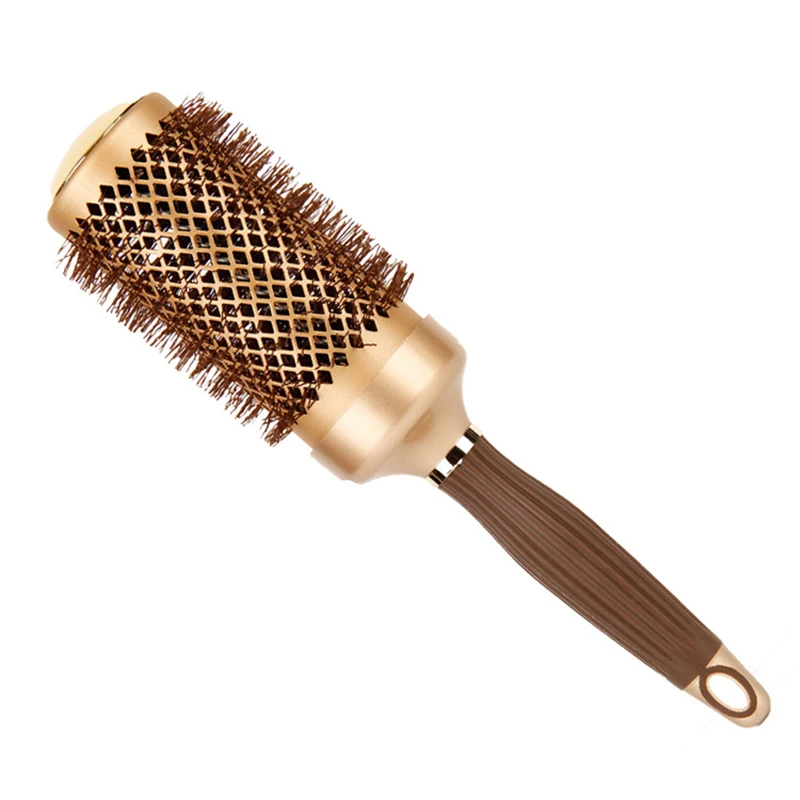 Redonda de Cabelo Resistente ao Calor Pente para Cabeleireiro Tamanhos Escova Cerâmico Estilo Curling Cerâmica Ionic Escovas Redondas 1245 4 Pçs - Set 10 Beleza e saúde