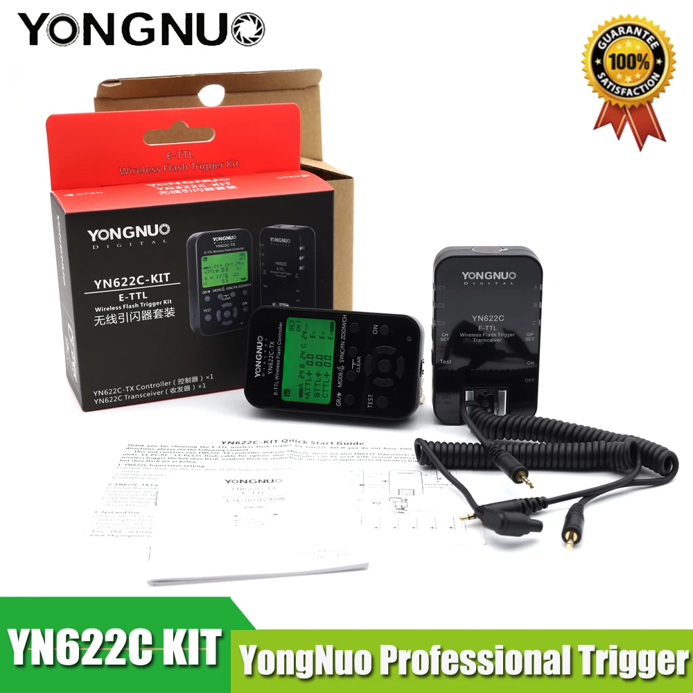 

YONGNUO YN-622C KIT YN622N KIT i-TTL Wireless Flash Trigger Kit for Nikon D7200 YN685 For Canon 1100D YN-622N YN622C 500D 60D