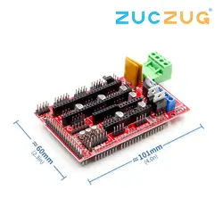 Пандусы 1,4 ПАНЕЛЬ УПРАВЛЕНИЯ Часть материнская плата 3D принтеры части щит красный черный управления s Ramps1.4 доски аксессуары