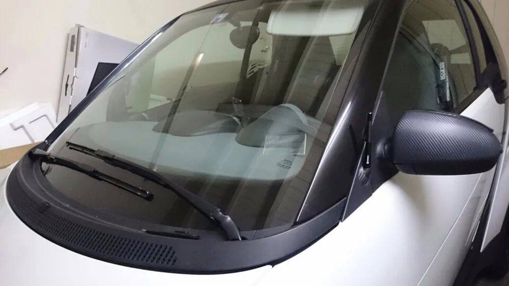 Высокое качество 12 см 4,7 дюймов черный короткий углеродного волокна автомобиля радио fm антенна antena подходит для Benz Smart Fortwo