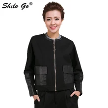 Весенняя мода, Новая женская Высококачественная кожаная стеганая с круглым вырезом, рукав «летучая мышь», квадратный карман, молния, черная кожаная куртка 3XL