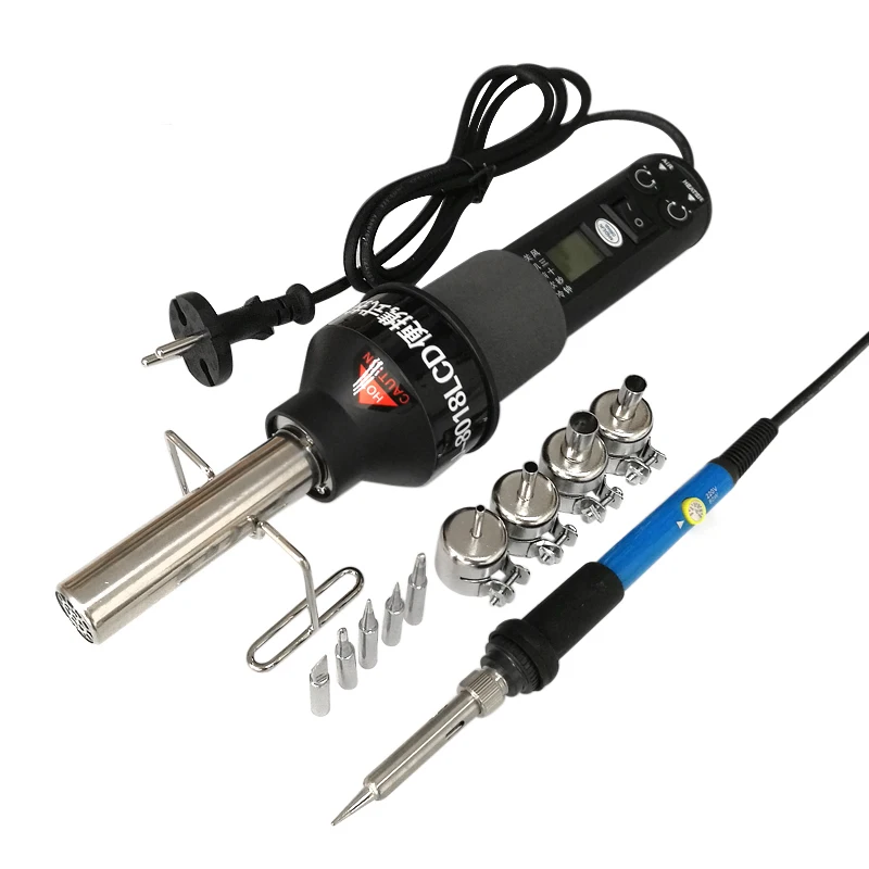 Portable Heat Hot Air Gun BGA Rework Solder Station 8018LCD 450W Blower