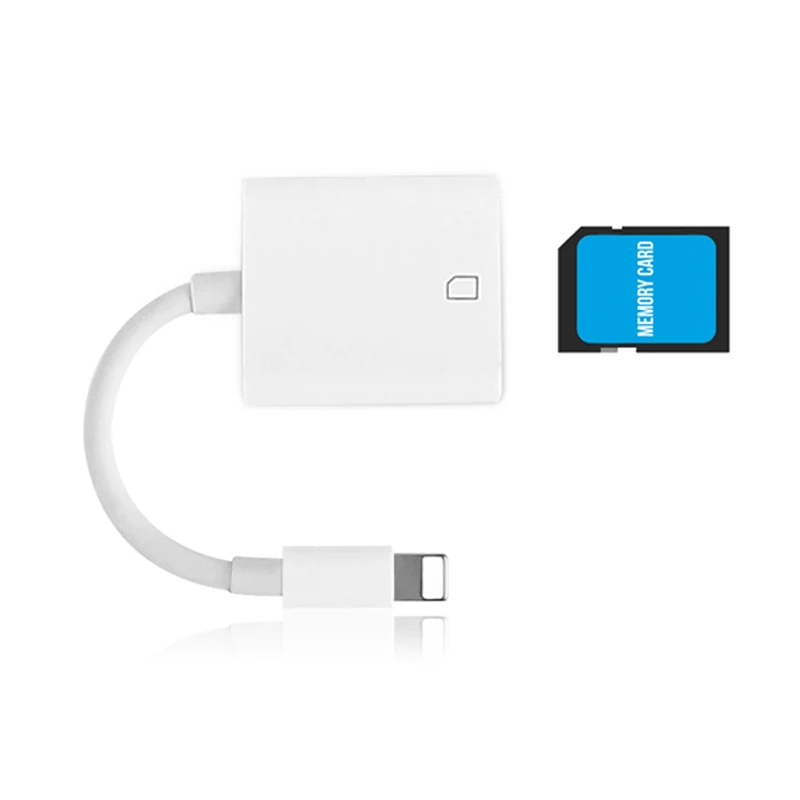 For Lightning to SD Card Camera Reader Adapter Kit Compatible OTG Data