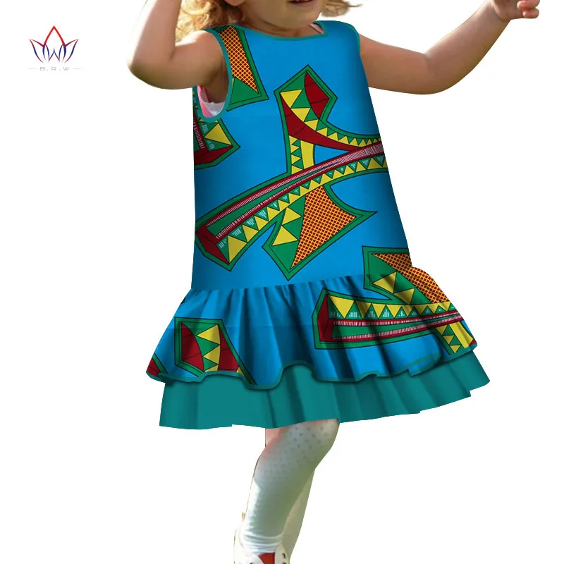 Мода 2019 года, Новое Стильное платье в африканском стиле для детей, милые платья для девочек, платья для девочек с бантиком, милая одежда для