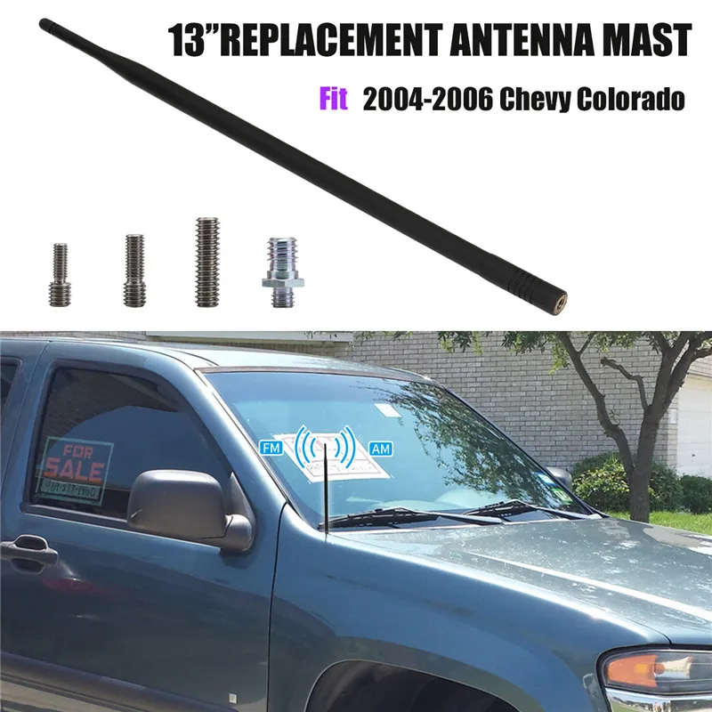 AM fm-сигнал антенный усилитель Antena Радио мачта антенны для Chevy Chevrolet Colorado 2004-2006 1" резиновые антенны KOLEROADER/