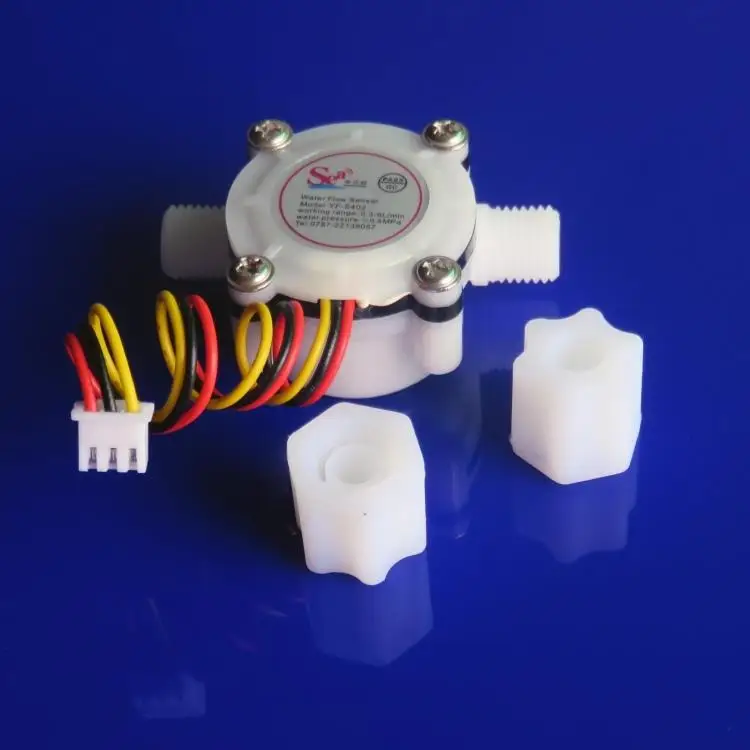 G1/4" Plastic Hall Effect Water Flow Sensor Switch Meter Flowmeter Counter 