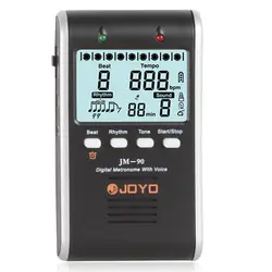 Joyo jm-90 жк-экран цифровой метроном метро с голосовой функцией обратного отсчета профессиональный музыкальный инструмент запчасти аксессуары