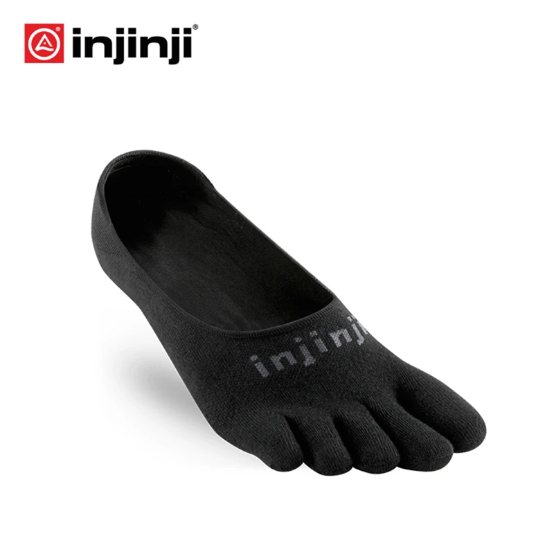 INJINJI кроссовки с пятью пальцами тонкие невидимые носки COOLMAX Нескользящие дышащие
