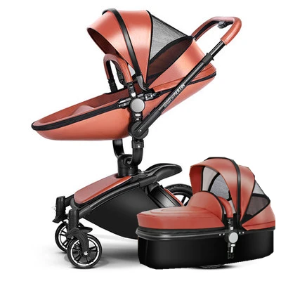leather baby prams