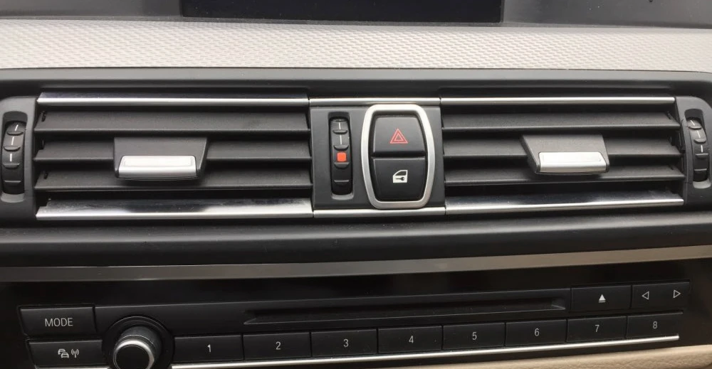 Металл Хром приборной панели автомобиля Даш Аварийные огни оповещения кнопочный переключатель блокировки дверей отделка кольцо крышки для BMW 5 серии F10 f18