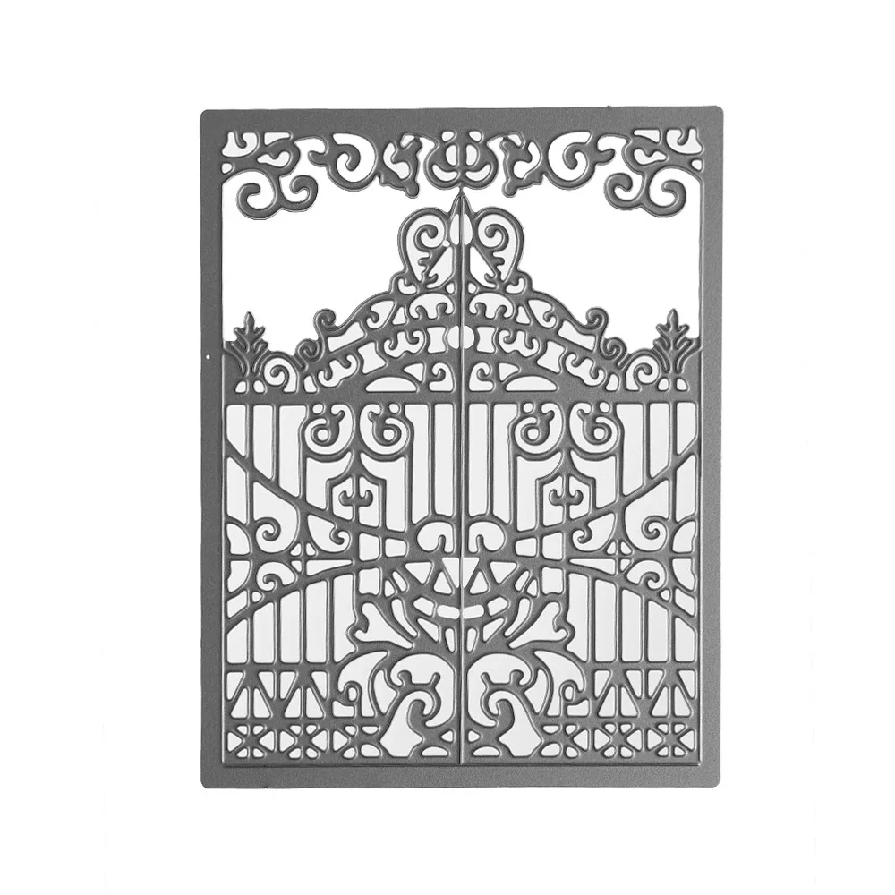 

Ufurty Card Creator A2 Gate Gatefold Metal Cutting Dies Stencils for DIY Scrapbooking Album Paper Card Decor Embossing Die Cuts