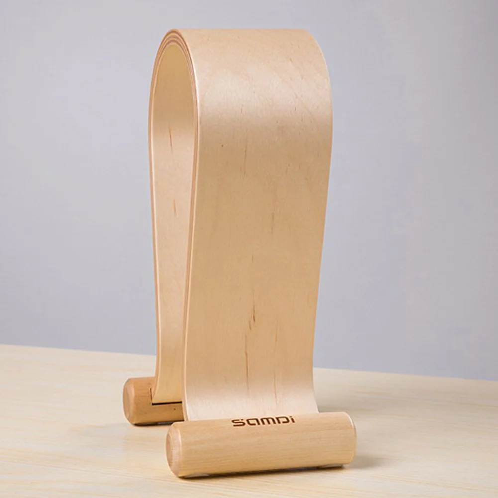 Samdi Wooden Universal Headphone Headset Stand Rack Hanger Desk Display Holder NEW