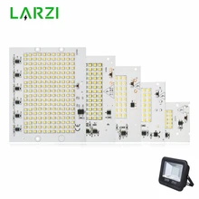 Светодиодный светильник LARZI SMD2835 с бусинами, переменный ток 220-240 в, 10 Вт, 20 Вт, 30 Вт, 50 Вт, 100 Вт, сделай сам, светильник для наружного освещения, холодный белый, теплый белый