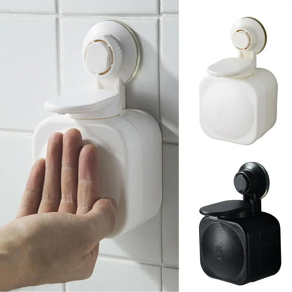 

Bathroom Wall Mounted Shower Gel Body Lotion Shampoo Liquid Press Soap Dispenser Box Container
