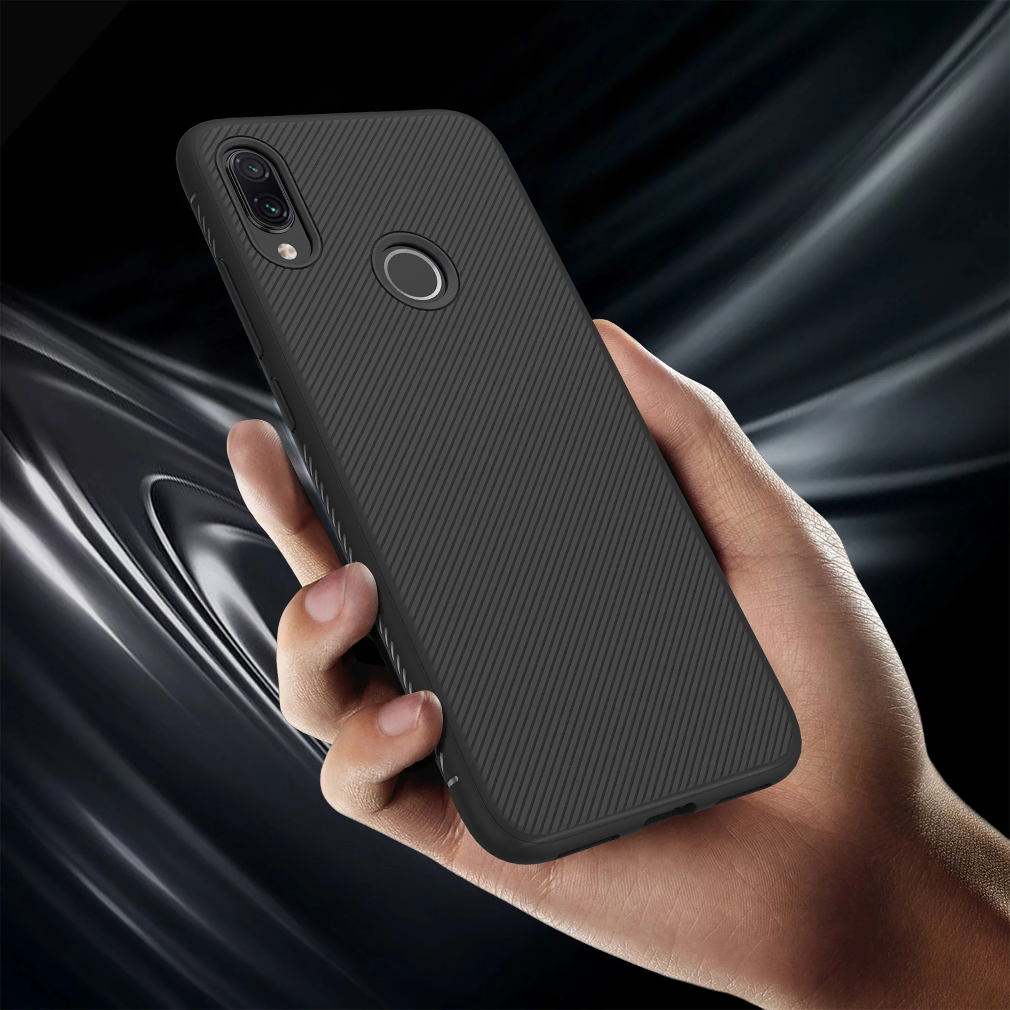 

Case For Xiaomi Redmi Note 7 Note7 Pro Case lenuo Leshen Texture TPU Soft Silicone protector Case for Redmi Note7 Back Cover