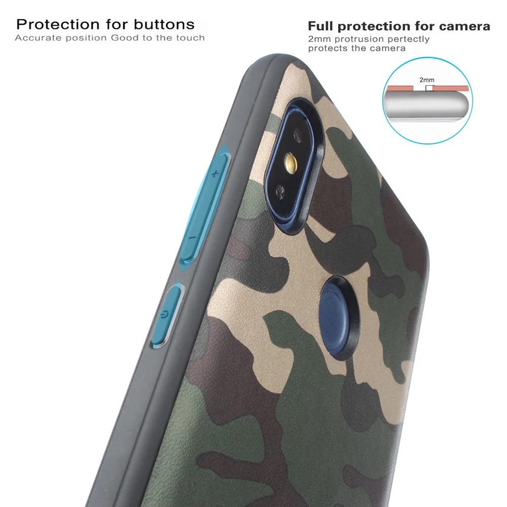 Камуфляжный чехол для Xiaomi Redmi Note 6 5 Pro 6A Plus 4 4X 5A S2 мягкая задняя крышка из ТПУ Mi A1 A2