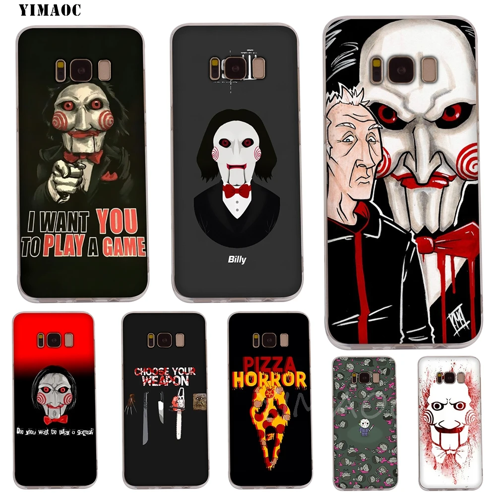 YIMAOC SAW Legacy Jigsaw Soft TPU Case for Galaxy j3 j5 j6 j7 A5 2016 2017 A6 A9 2018 Note 8 9 S7 edge S8 S9 S10 Plus S10e Cover |