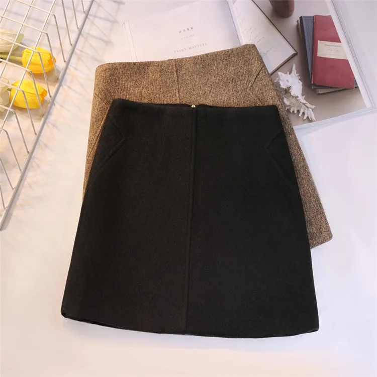 Популярный новейший волосатые короткая юбка женская осень черный с завышенной талией юбка с сеткой длиной до половины обтягивающее бедра сто шаг юбка