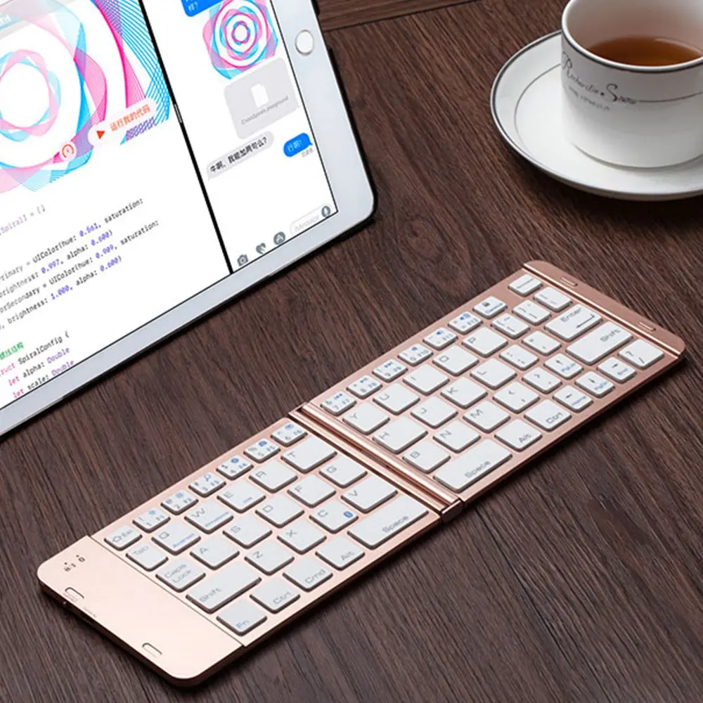 Landas универсальная складная клавиатура Bluetooth Беспроводная для Apple Android Sunsamg Xiaomi huawei складная клавиатура для путешествий