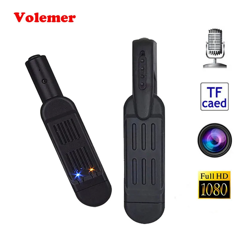 Volemer Mini cámara T189 pequeño DV cámara HD 1080 P HD 720 P Mini cámara de vídeo grabadora de voz Mini videocámara Cámara micro cuerpo Cámara DVR Volemer Mini cámara T189 pequeño DV cámara HD 1080 P HD 720 P Mini cámara de vídeo grabadora de voz Mini videocámara Cámara micro cuerpo Cámara DVR