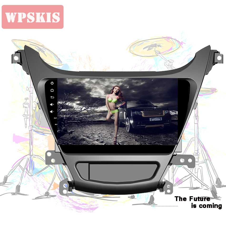 Top 4G Lte Android 9.1 4G+64G for HYUNDAI ELANTRA 2014+ Car DVD Player GPS Navi HU Video stereo Radio Tape Recorder Head Unit 3