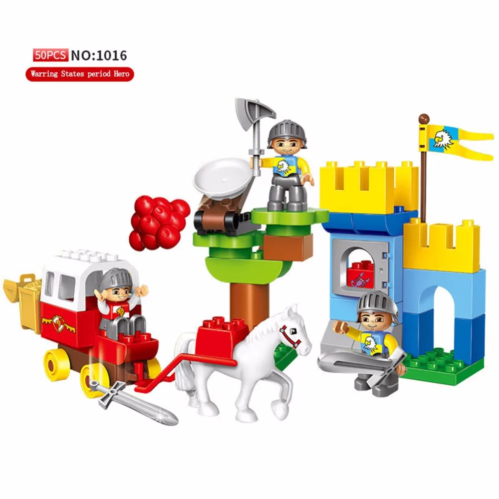 

Military City Series Castle carriage figures Model Legoingly Duplos DIY Building Blocks bricks Educational Toy For Children