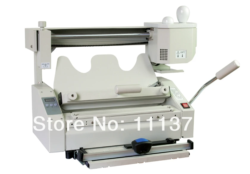 

Rongda JB-4 Small desktop manually installed plastic, books binding machine + With Indentation machine function