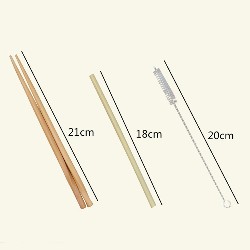 7 шт. портативный набор посуды из японского бамбука, столовые приборы, вилка, нож, ложка, палочки для еды, дорожная чайная ложка, соломенная кухонная посуда