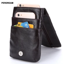 Мужская поясная кожаная сумка, Кожаная поясная сумка для мобильного телефона мужская сумка для альпинизма